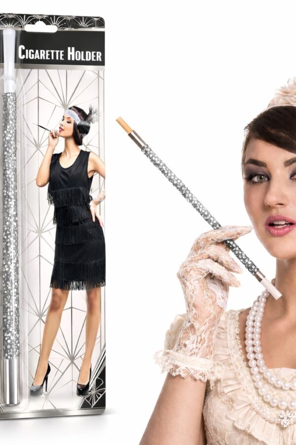 30 cm  Payetli  Tutacağı – 1920’ler Gatsby Parti Aksesuarı