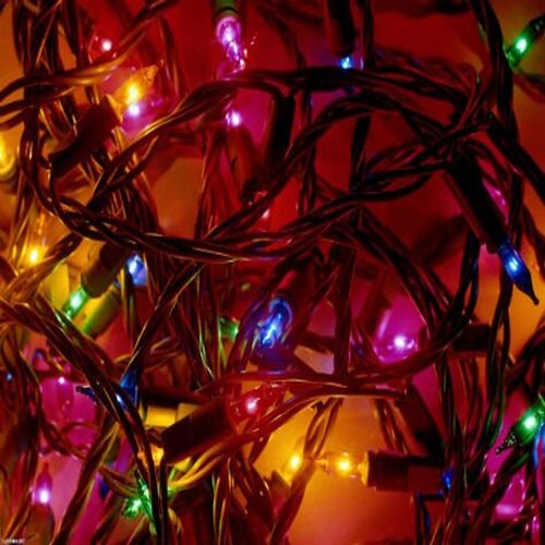 30 Ledli Pirinç Renkli Yılbaşı Ağacı Işığı - Görsel 2