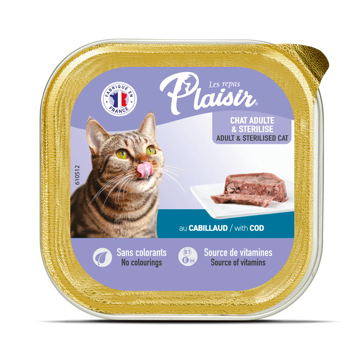 Plaisir Morina lı Pate Kısırlaştırılmış ve Yetişkin Kedi Yaş sı 100 Gr