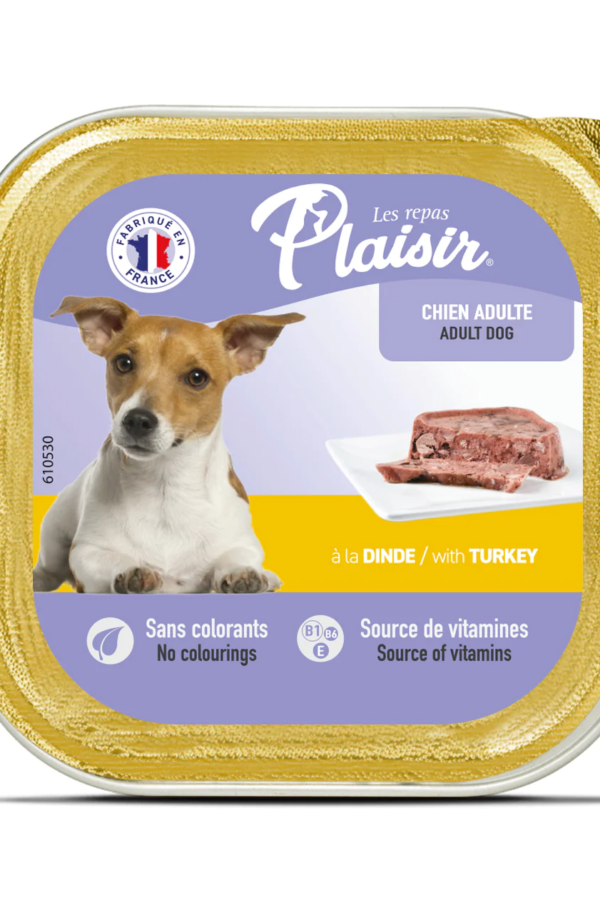 Plaisir Pate Hindi Etli Yetişkin Köpek Konservesi 150 gr