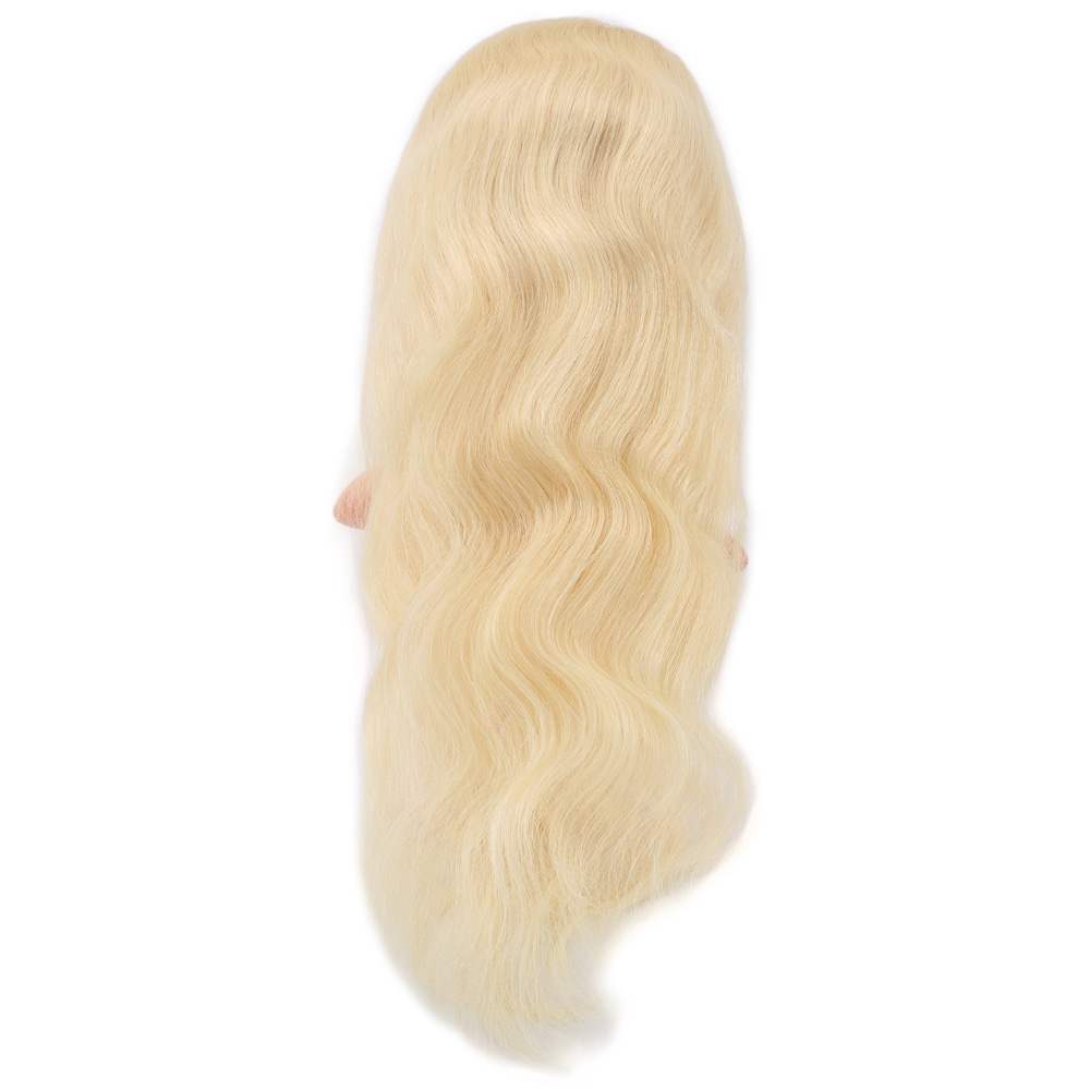Gerçek Front Lace Daalı Platin Tül Peruk / 65/70cm - Görsel 4