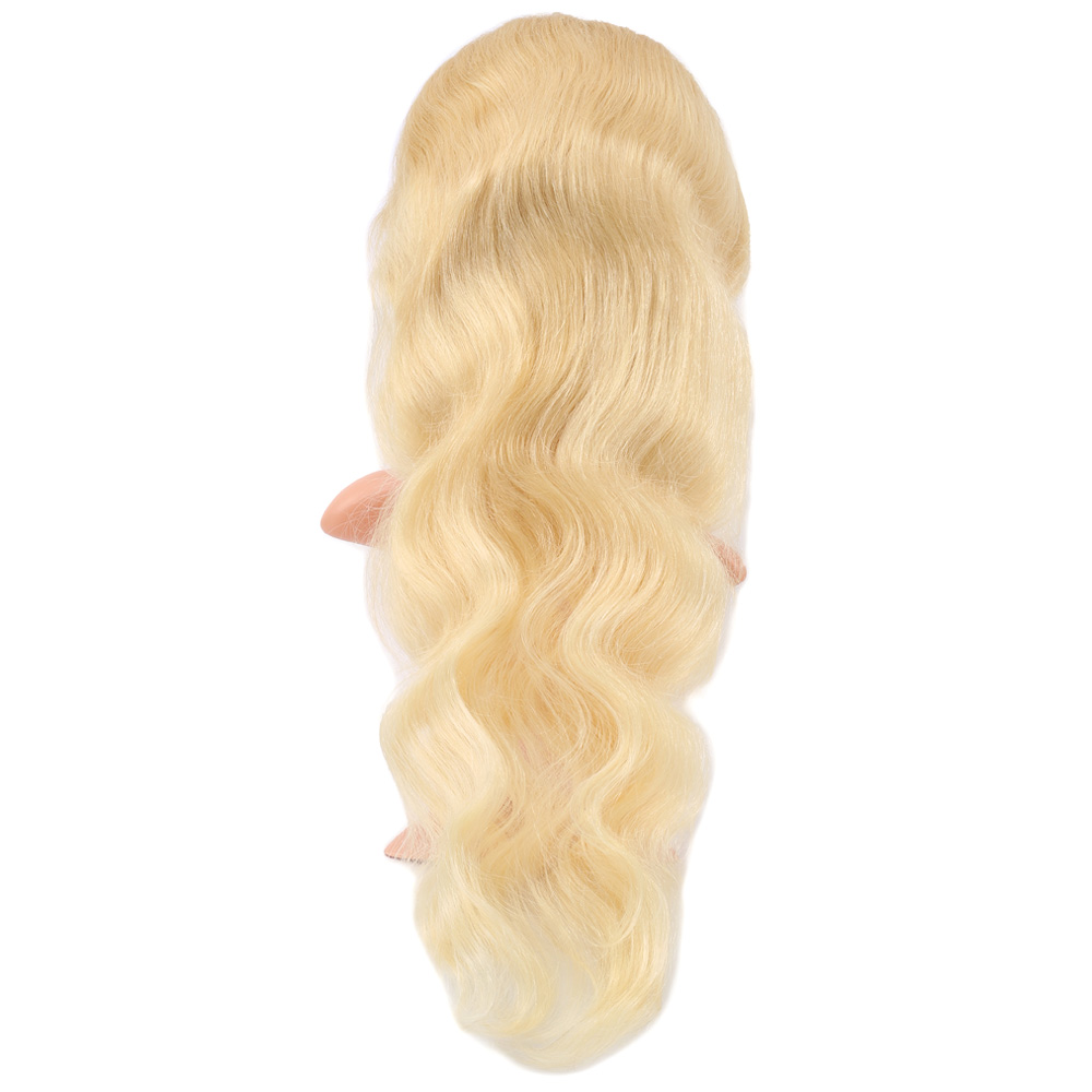 Gerçek Front Lace Daalı Platin Tül Peruk / 75/80cm - Görsel 4