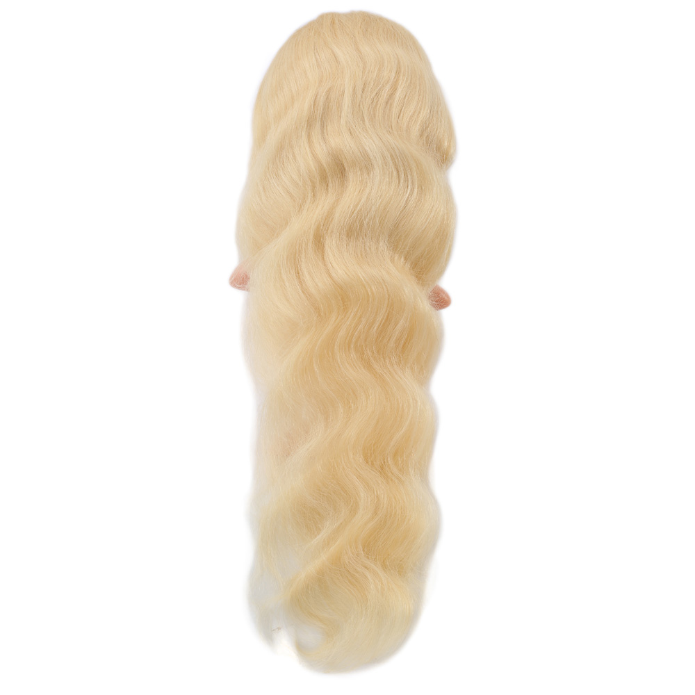 Gerçek Front Lace Daalı Platin Tül Peruk / 85/90cm - Görsel 4