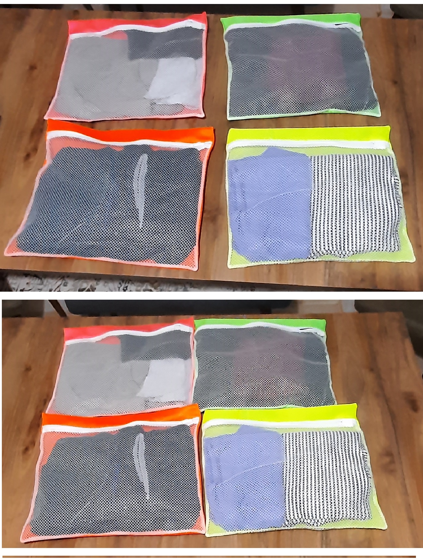 4 Adet 4 Renk Bul İçi Düzenleyici - Fermuarlı Valiz Organizeri