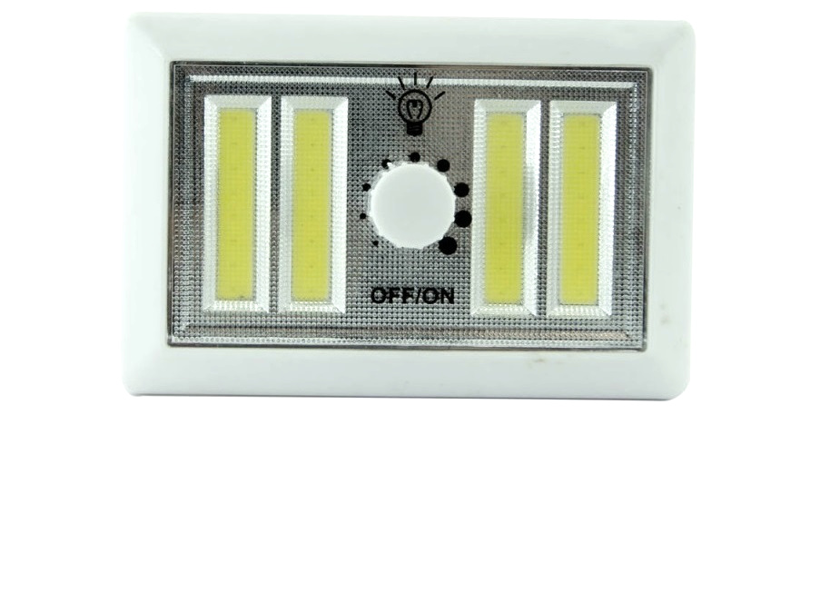 4 Ledli Pilli Led Lamba Güç Ayarlı Led Portatif Lamba Led Işık - Mıknatıslı Yapışkanlı - Görsel 3