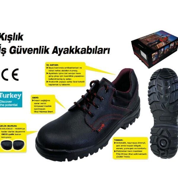 414 Çelik Blu İş Ayakkabısı S2 45 Numara