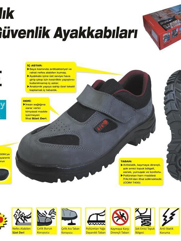 414 YAZLIK S1 45 No Çelik Blu Ayakkabı