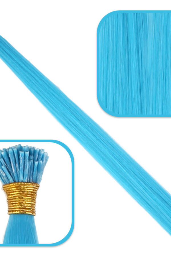 Fiber Sen Boncuk Kklık Renkli  / Turkuaz Mi / 100 Adet