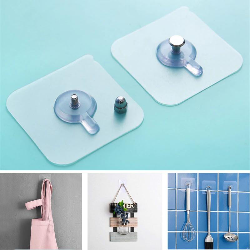 5 Li Yapışkanlı Banyo Raf Tutucu Askı Pin Çok Amaçlı Askısı