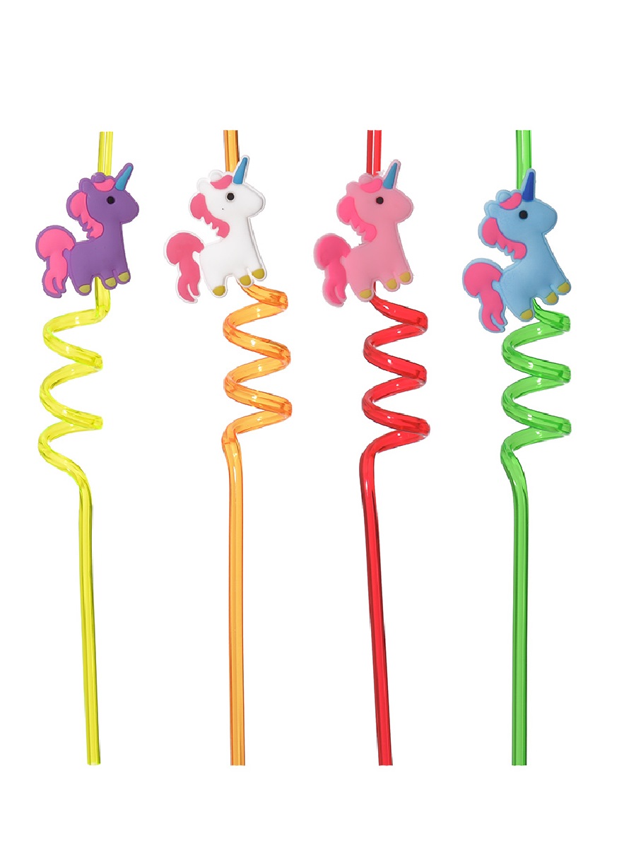 5 Parça Renkli Pipet Seti - Emojili Kokteyl- Çuk Pipeti Temizleme Fırçalı - Görsel 4