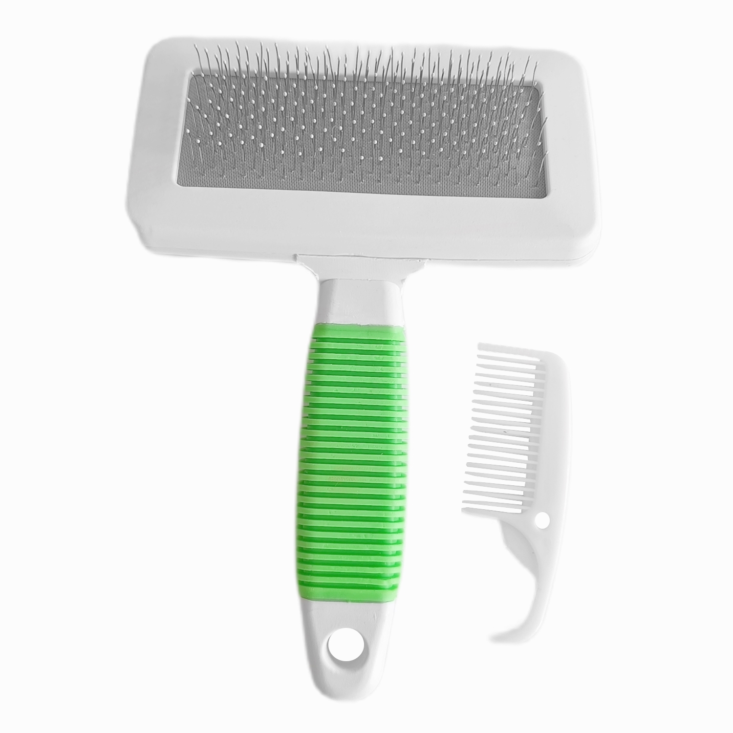 Temizleme Aparatlı Kedi Köpek Tarağı 9.5 cm-14 cm Medium Yeşil - Görsel 3