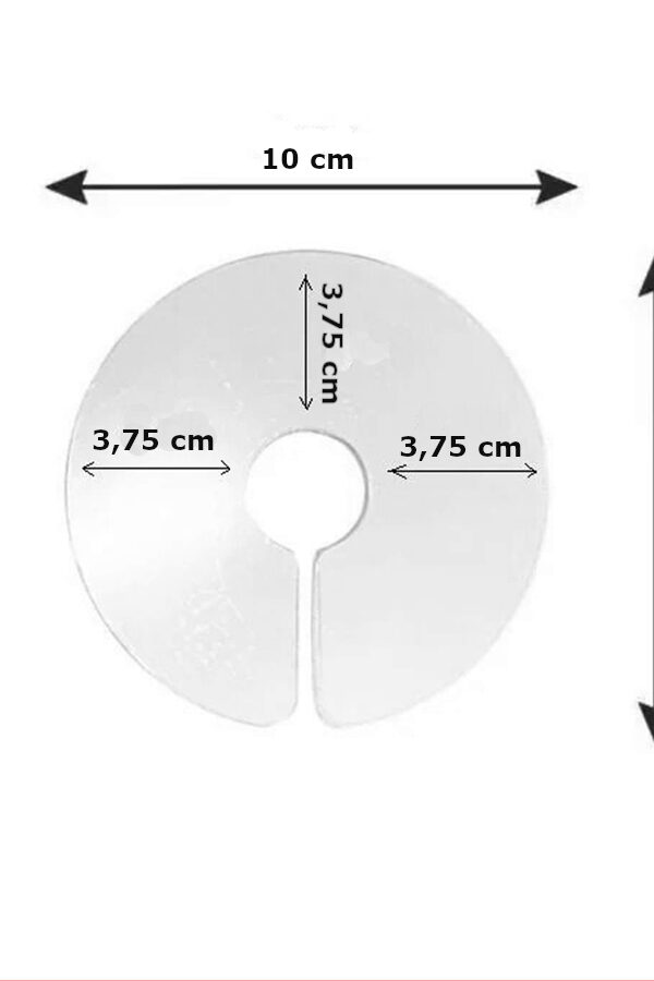 Elizabet Şeffaf Kuş Yakalığı 3.75 cm-10 cm Start