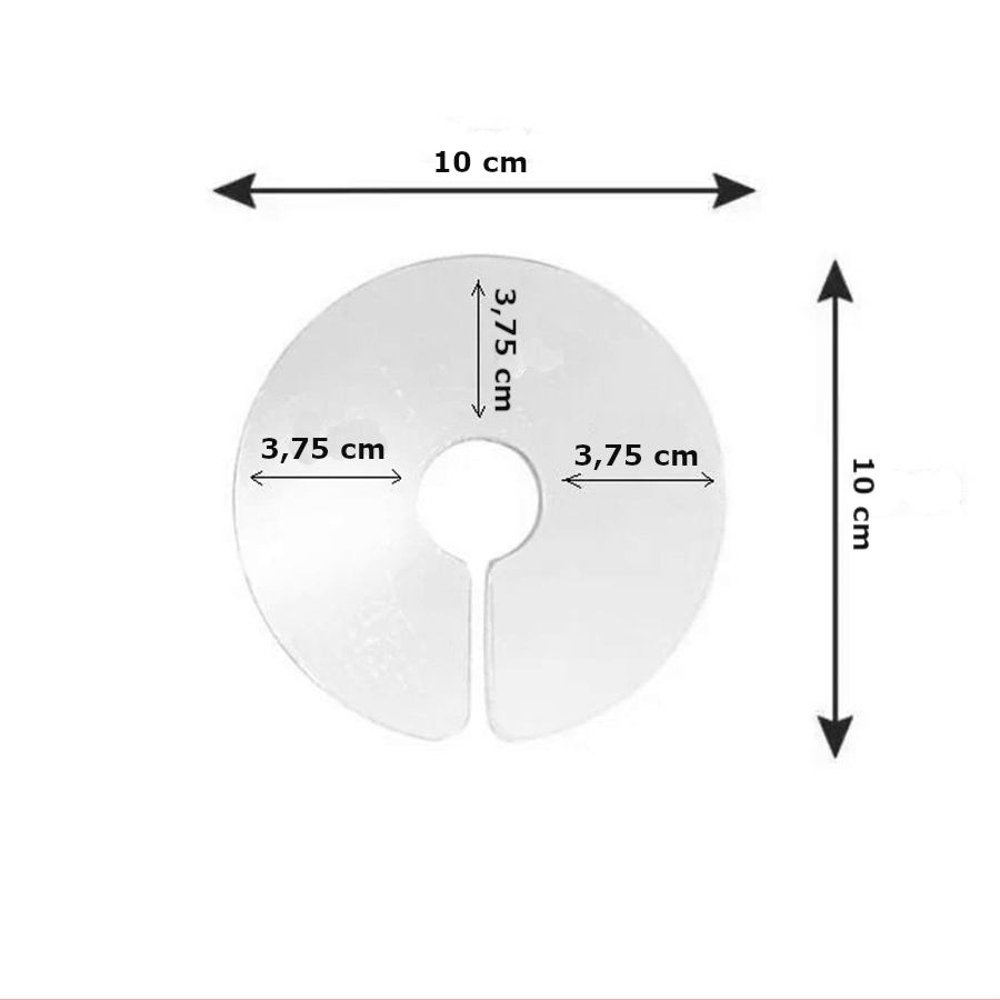 Elizabet Şeffaf Kuş Yakalığı 3.75 cm-10 cm Start