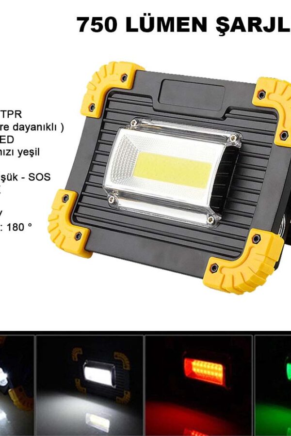 750 Lümen Power Şarjlı Işıldak Wt-330