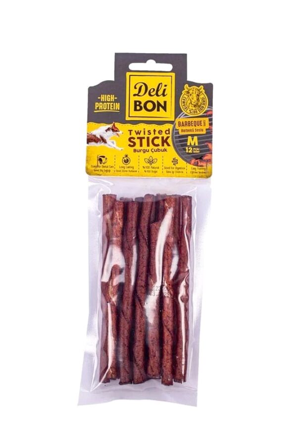 Deri Burgu Çubuk Orta Boy Barbekü Kalın 12'li Paket