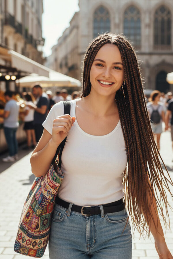 Afrika Örgüsü Ve Rasta İçin Sen  / Koyu Kumral