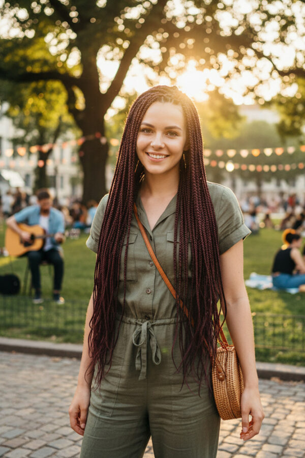 Afrika Örgüsü Ve Rasta İçin Sen  / Kızıl