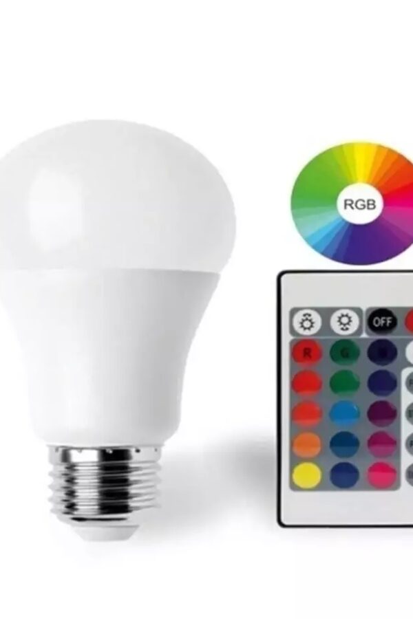 9W E27 RGB ve Beyaz Işık Kumalı Ampul