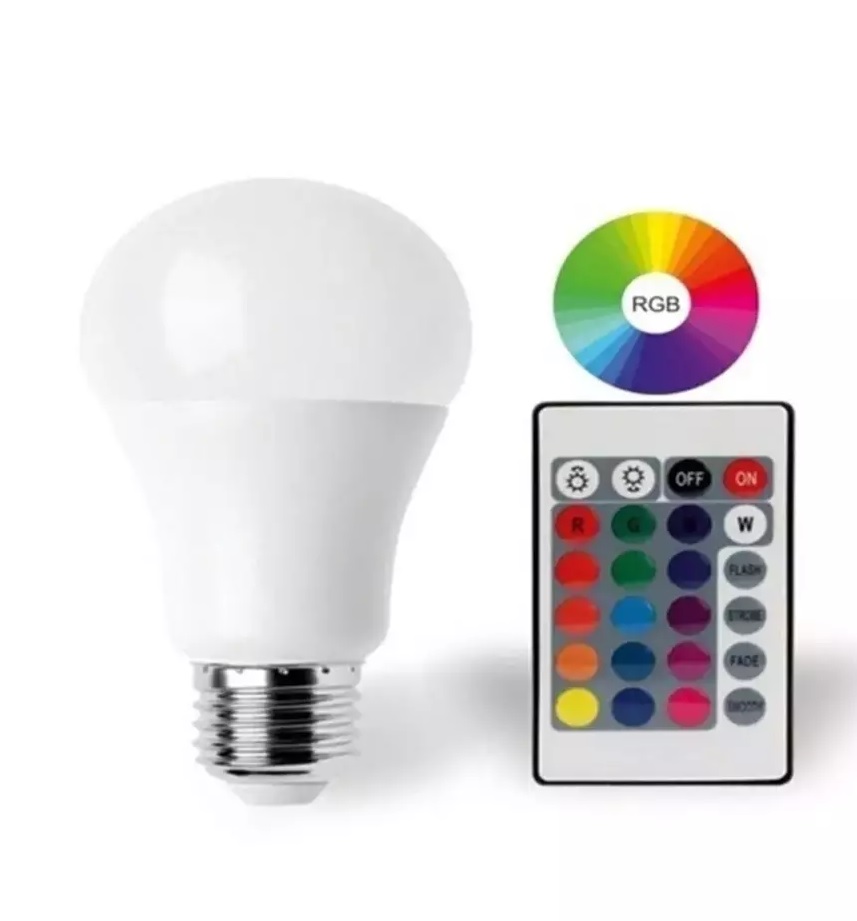 9W E27 RGB ve Beyaz Işık Kumalı Ampul - Görsel 3