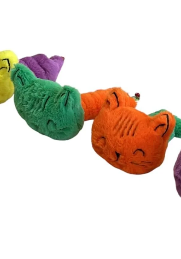 Sesli Peluş Yaylı Mutlu Kedi Köpek Oyuncağı 26 cm Çeşitli Renklerde