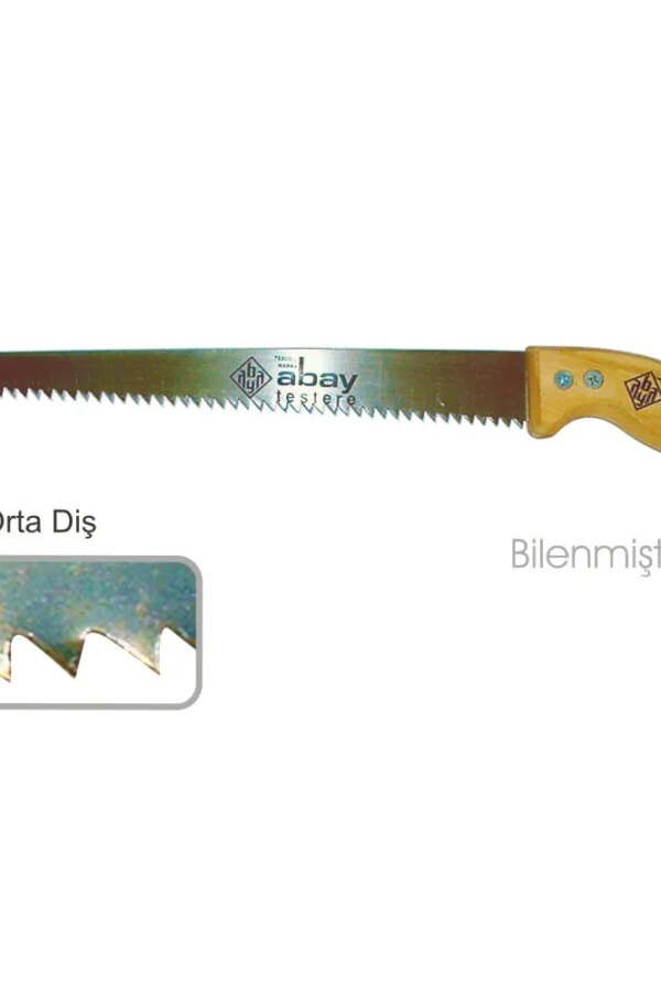 Abay Orta Diş Bağ Testere 35 cm - Ahşap Sap