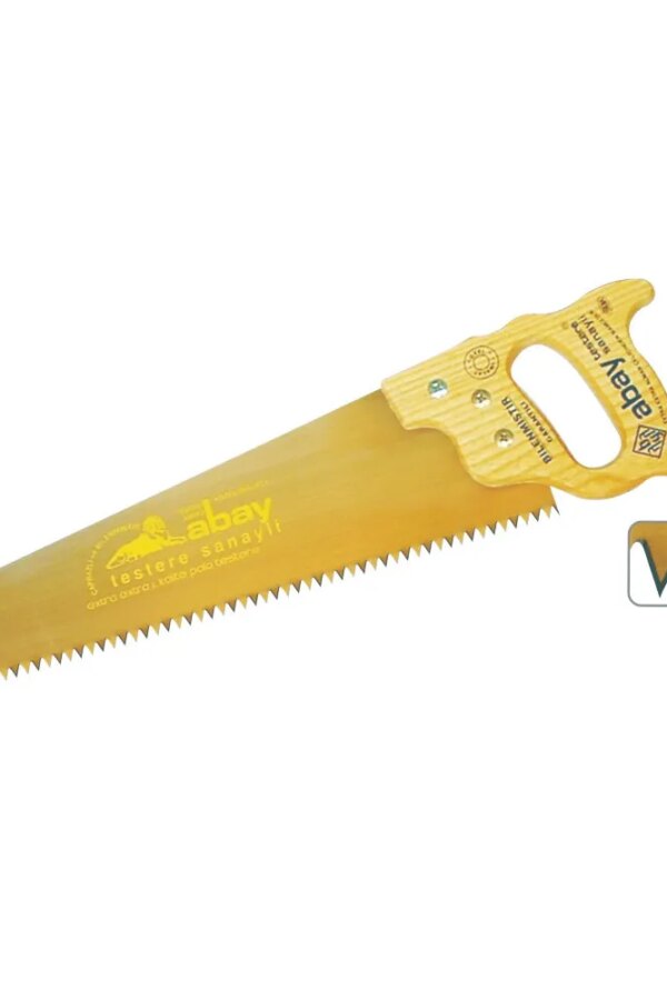 Abay Sarı Çelik  Testere 50 cm - Ahşap Sap