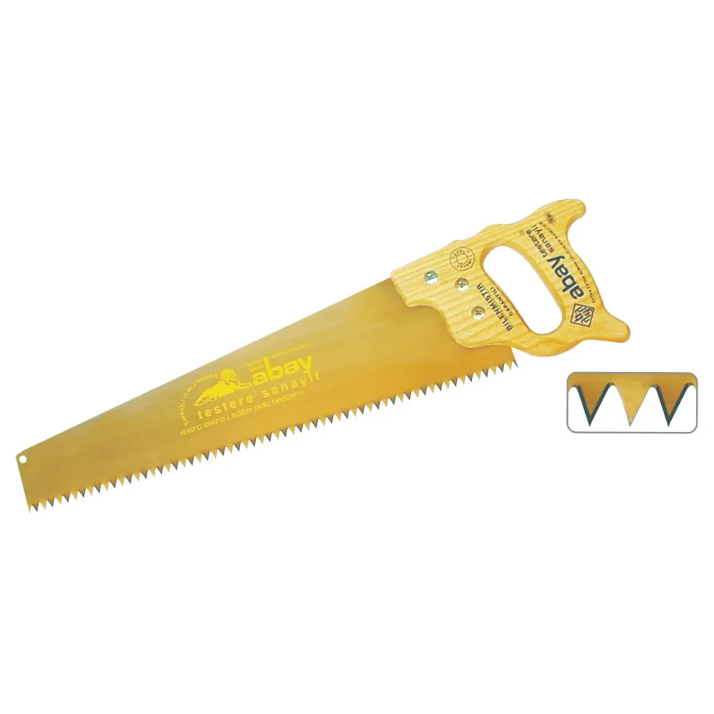 Abay Sarı Çelik Testere 50 cm - Ahşap Sap