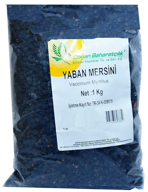 Acı Yaban Mersini Siyah Doğal 1000 Gr Paket