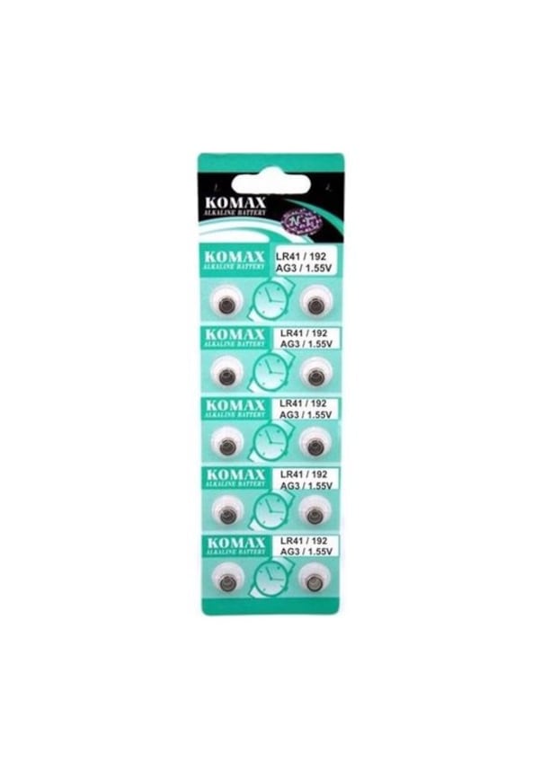 AG3 Saat Pili - Düğme Pil 10lu Paket LR41/192 1.55V - Görsel 2