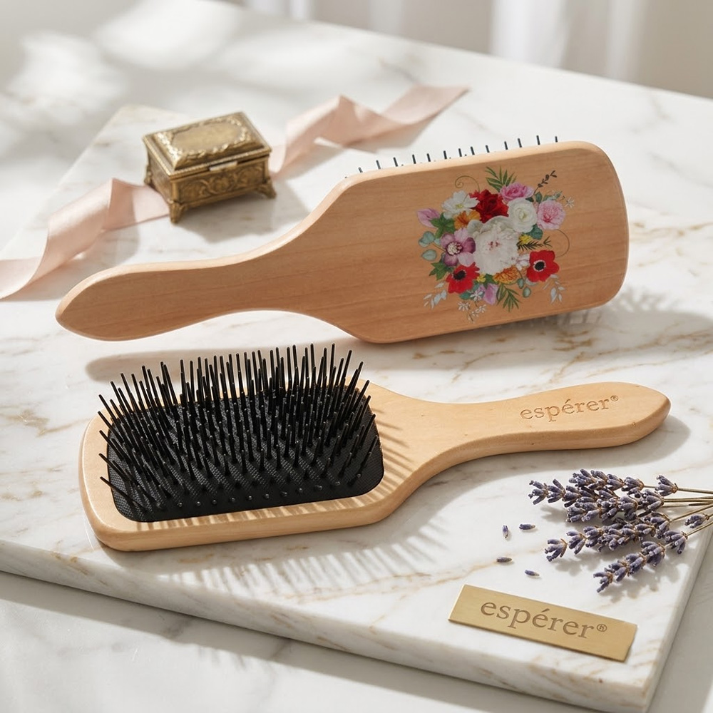 Ahşap, Topuzsuz ve Baskılı Özel Açma Fırçası / JT8586/02