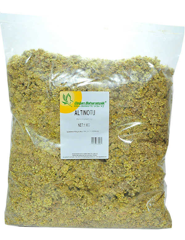Altın Çiçeği Otu Doğal Ölmez Çiçek 1000 Gr Paket