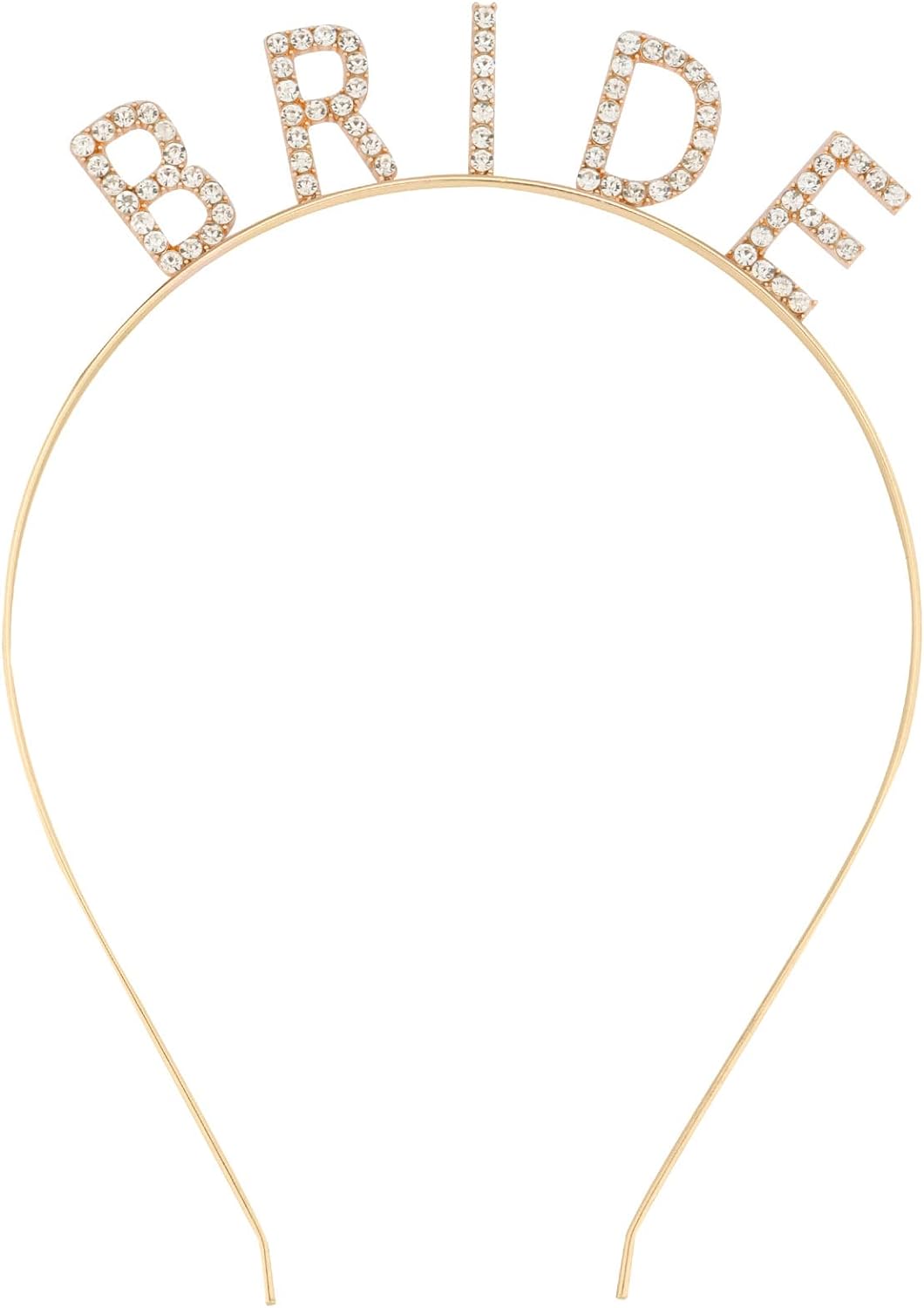 Altın Gold Renk Bekarlığa Veda Kristal Taş Bride Tacı İthal 16x10 cm - Görsel 2