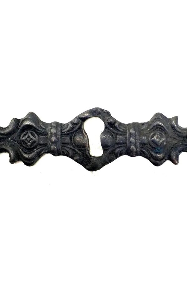 Antika Tarz Dekoratif Pirinç  Ağızlığı -  28x104mm, Oksit