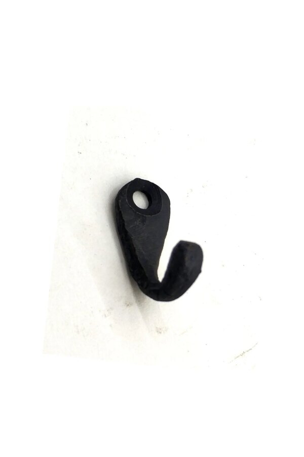 Antika Tarz Dekoratif Pirinç Tekli Mini Askı - 27x11 mm, Oksit