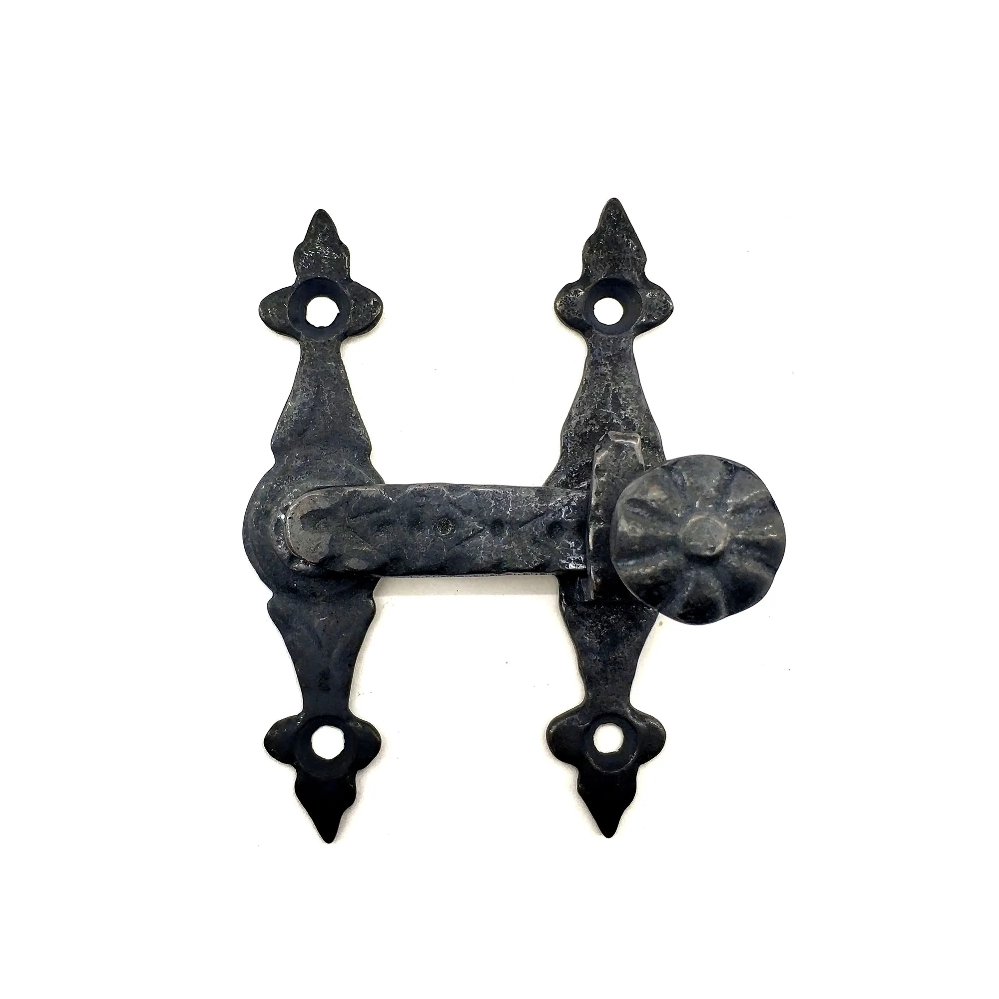 Antika Tarz Dekoratif Pirinç Kapı, Pencere Malı - 82x65 mm, Oksit