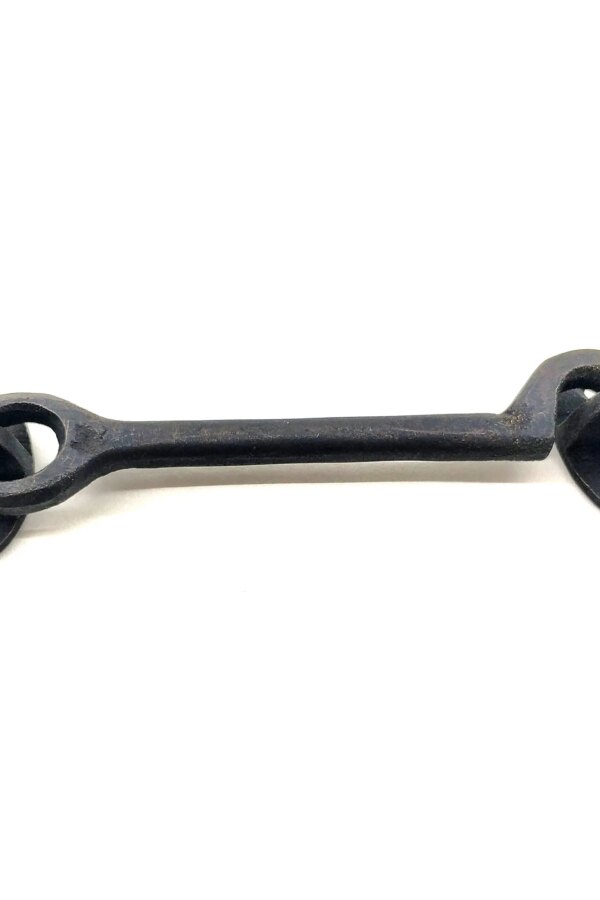 Antika Tarz Dekoratif Pirinç Maymuncuk Çengeli - 13cm, Oksit