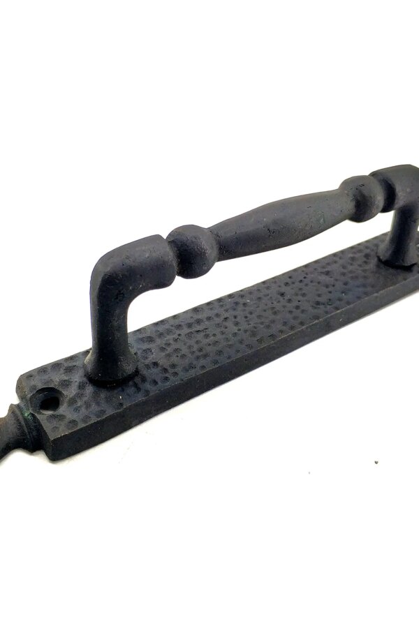 Antika Tarz Dekoratif Pirinç Misket Çekme Kapı Kolu - 223x33 mm, Oksit