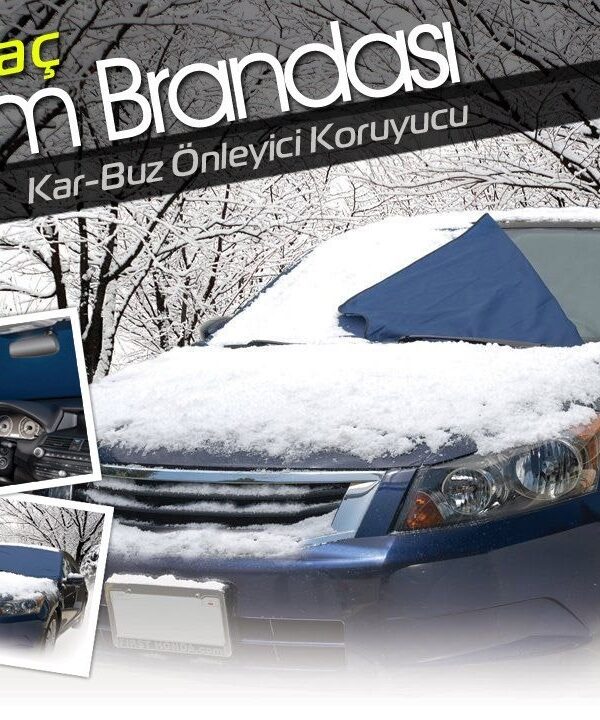 Araç Kar Buz Önleyici Büyük Boy Araç Ön Cam Brası (150 cm x 70 cm)