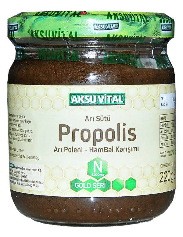 Arı Sütü Propolis Polen Bal Karışımı 220 Gr