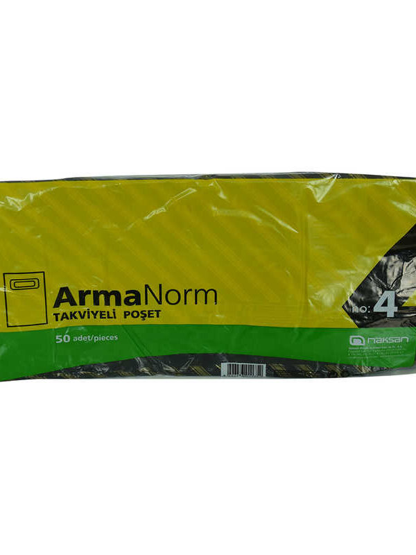 ArmaNorm Takviyeli Çanta Poşet  Desen Renk 40X50 50 Adet No:4