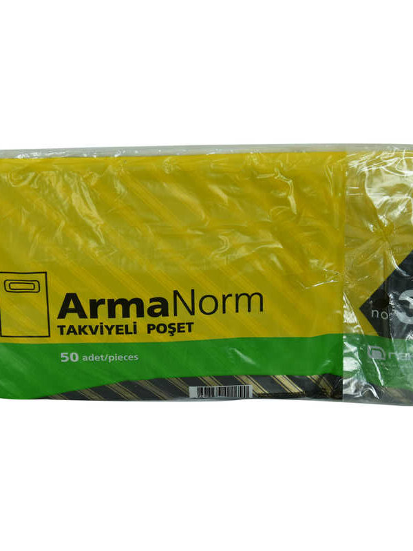 ArmaNorm Takviyeli Çanta Poşet  Desen Renk 42X32 50 Adet No:3