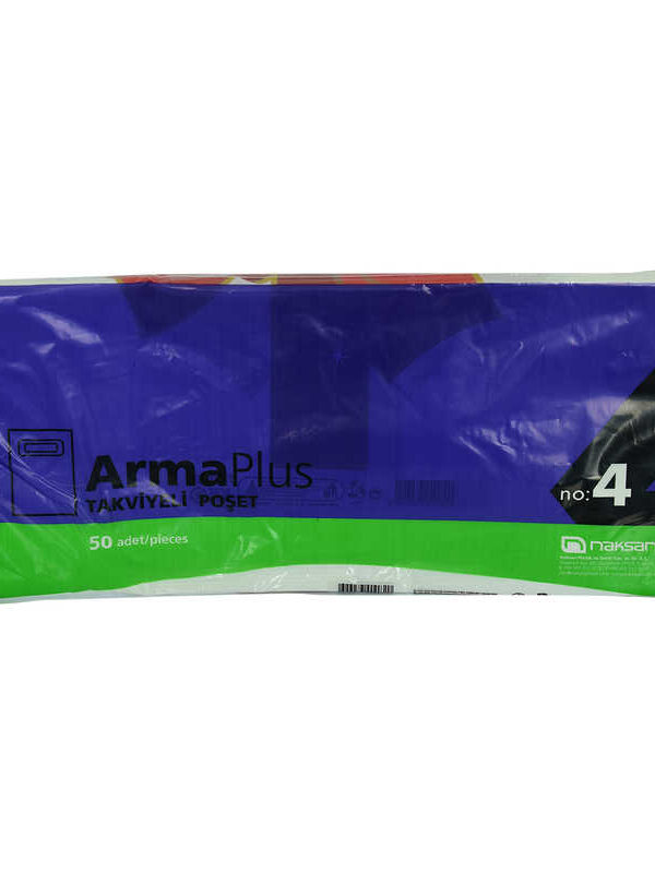 ArmaPlus Takviyeli Çanta Poşet  Desen Renk 40X50 50 Adet No:4