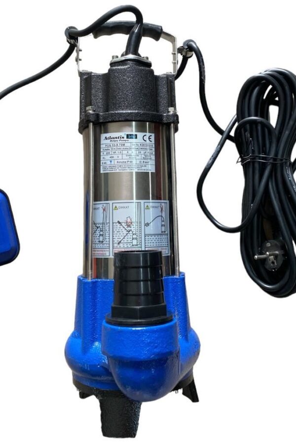 Atlantis FOS10-0,75M Açık Fanlı Foseptik Pompası 1 hp