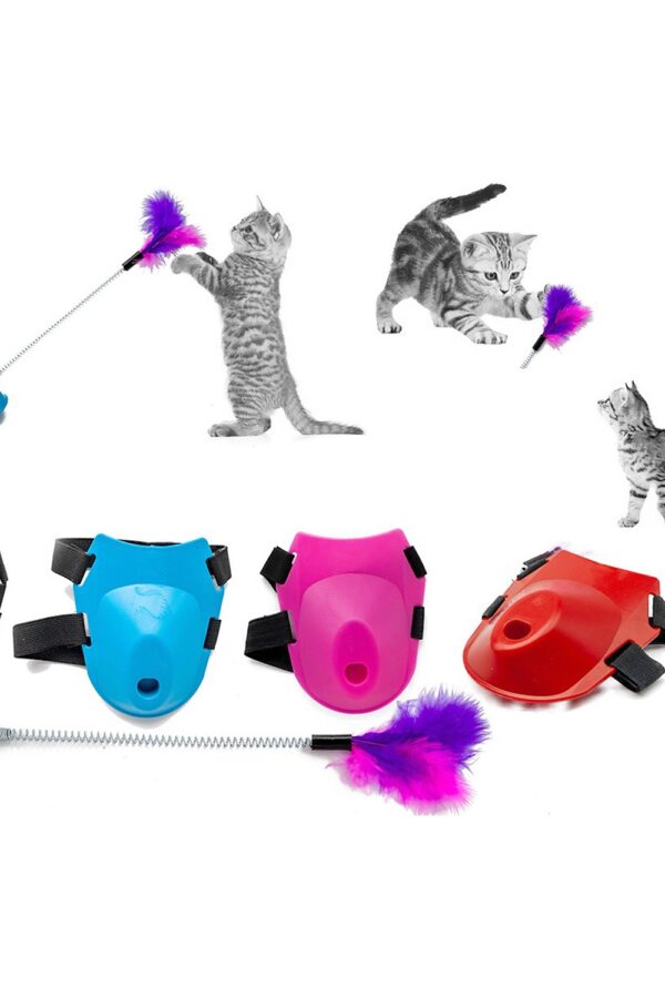 lü Yaylı Kedi Ayak Oltası Kedi Oyuncağı 9 cm-35 cm Mi
