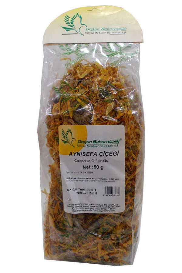 Aynısefa Çiçeği Portakal Nergisi Çiçeği Doğal Calendula 50 Gr Paket
