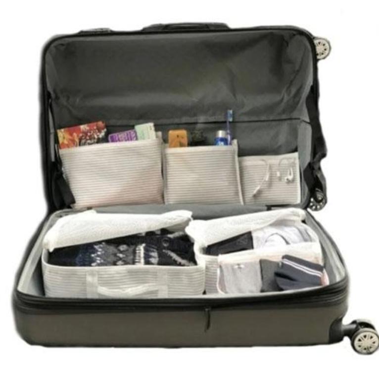 Bul İçi Düzenleyici Valiz Organizer 6 lı Set - Çizgili - Görsel 3