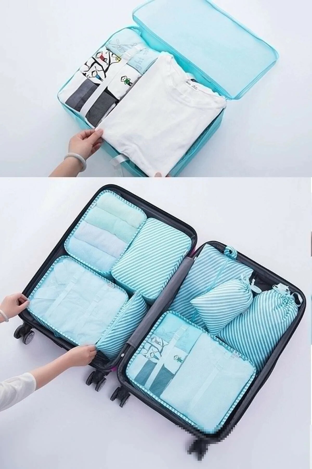 Bebek Anne Hastane Çantası Düzenleyici Organizer 6 Parça Set - Görsel 2