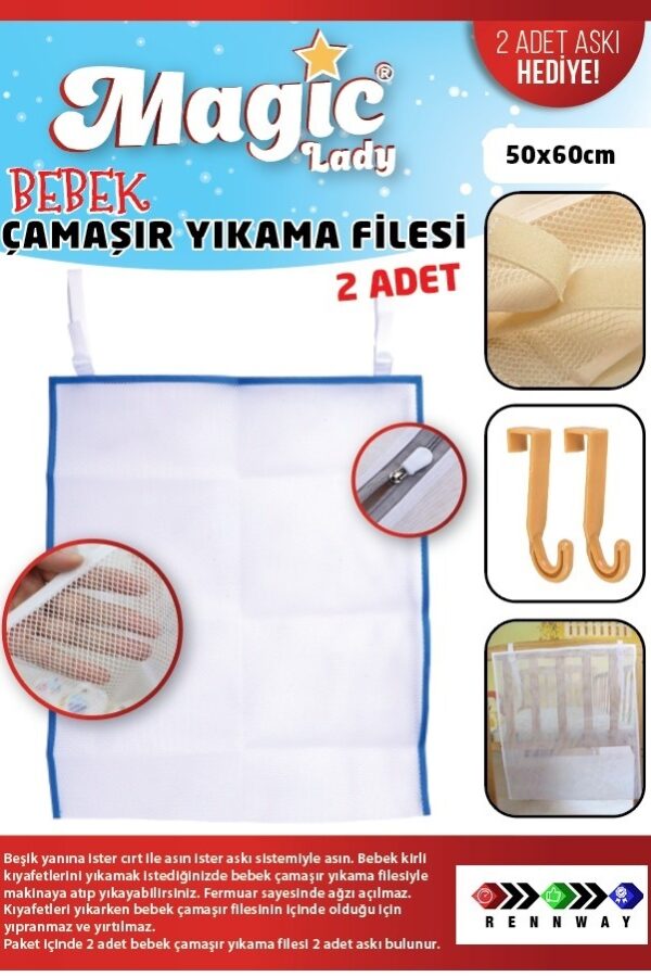 Bebek Çamaşır Filesi 2li Set