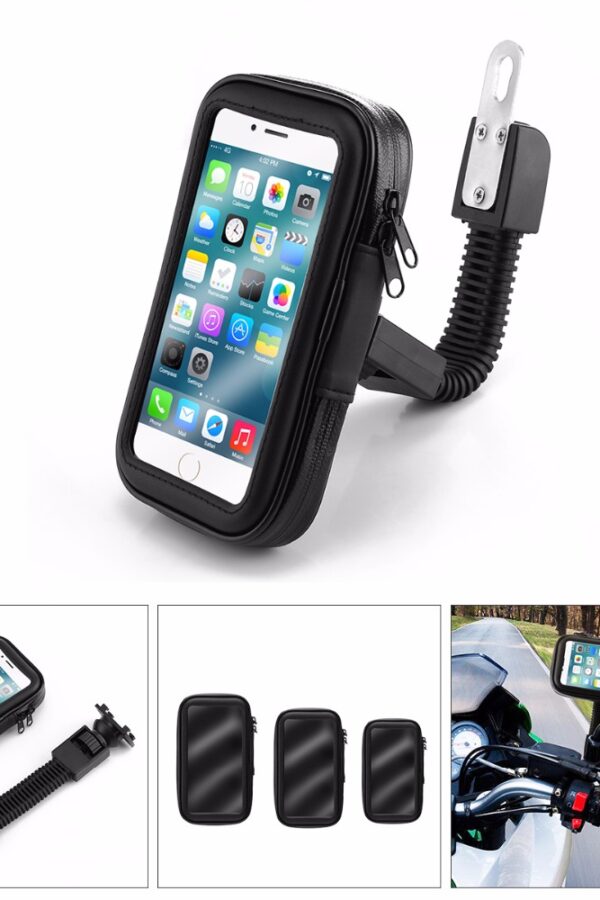Bisiklet ve Motosiklet Su Geçirmez Telefon Tutucu 6.2"