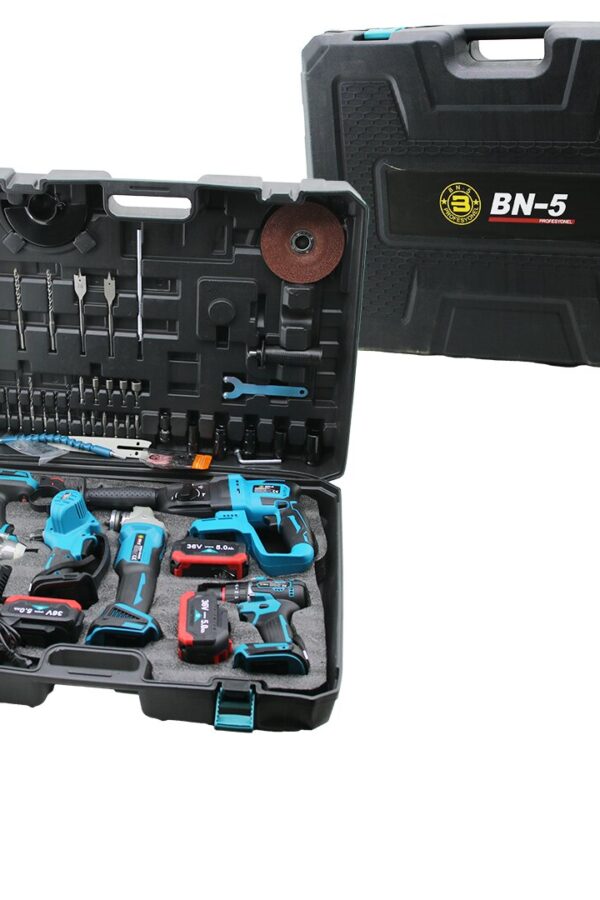 BN5 5PCS USTA ELEKTRİKLİ ALET SETİ ŞARJLI 36V 5.0AATKAP HİLTİ TAŞLAMA SOMUN SÖKME